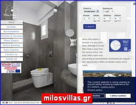 Hotels in Greece, milosvillas.gr