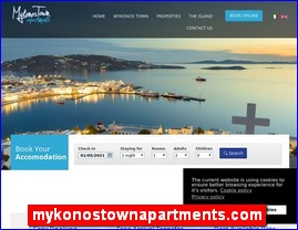 Hotels in Greece, mykonostownapartments.com