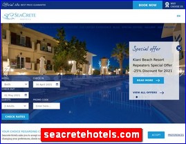 Hotels in Greece, seacretehotels.com