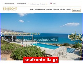 Hotels in Greece, seafrontvilla.gr